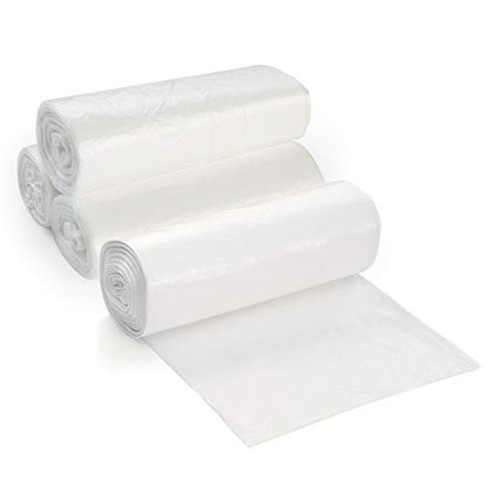 Proheal 12-16 Gal Clear Trash Bags- Medium - Large Garbage Can Liners -  6 Microns 20 Coreless Rolls, 1000PK 016-LN125-1000Case
